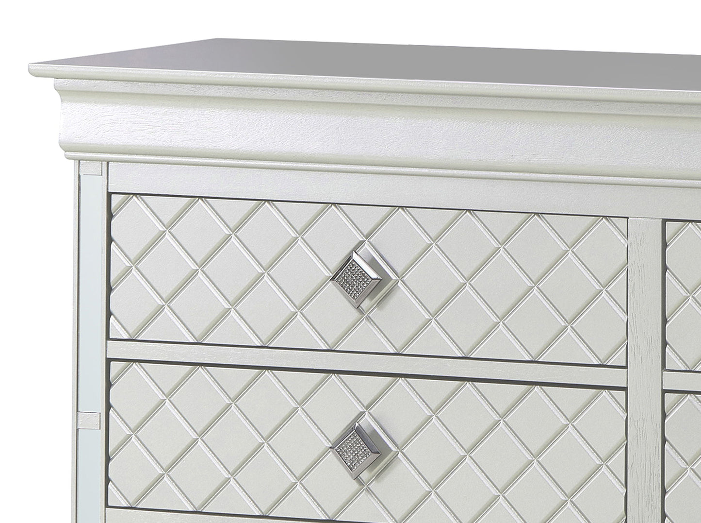 Verona - 33" Dresser - Silver Champagne