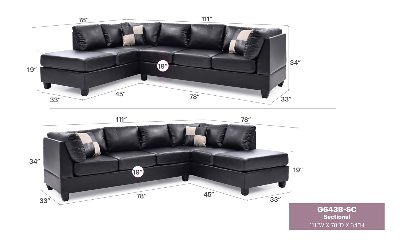Glory Furniture - Malone - Sectional