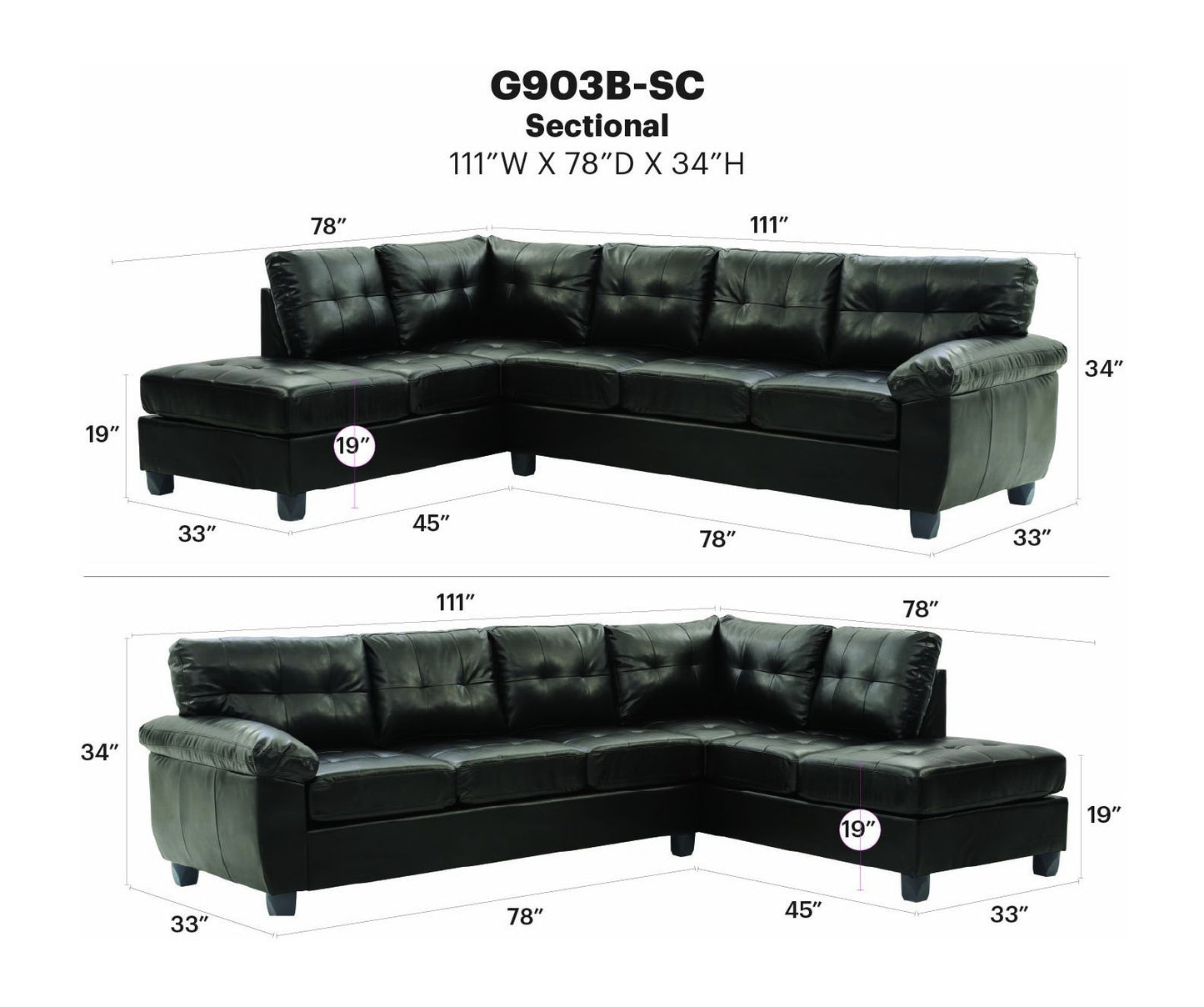 Glory Furniture - Gallant - Sectional