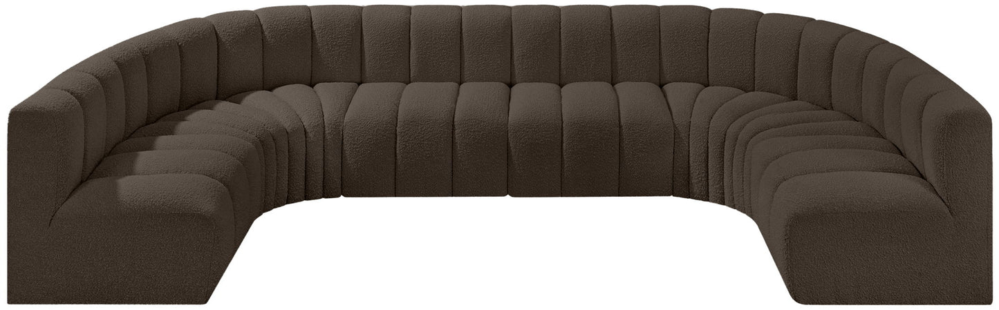 Arc - Boucle Fabric 8 Piece Modular Sofa