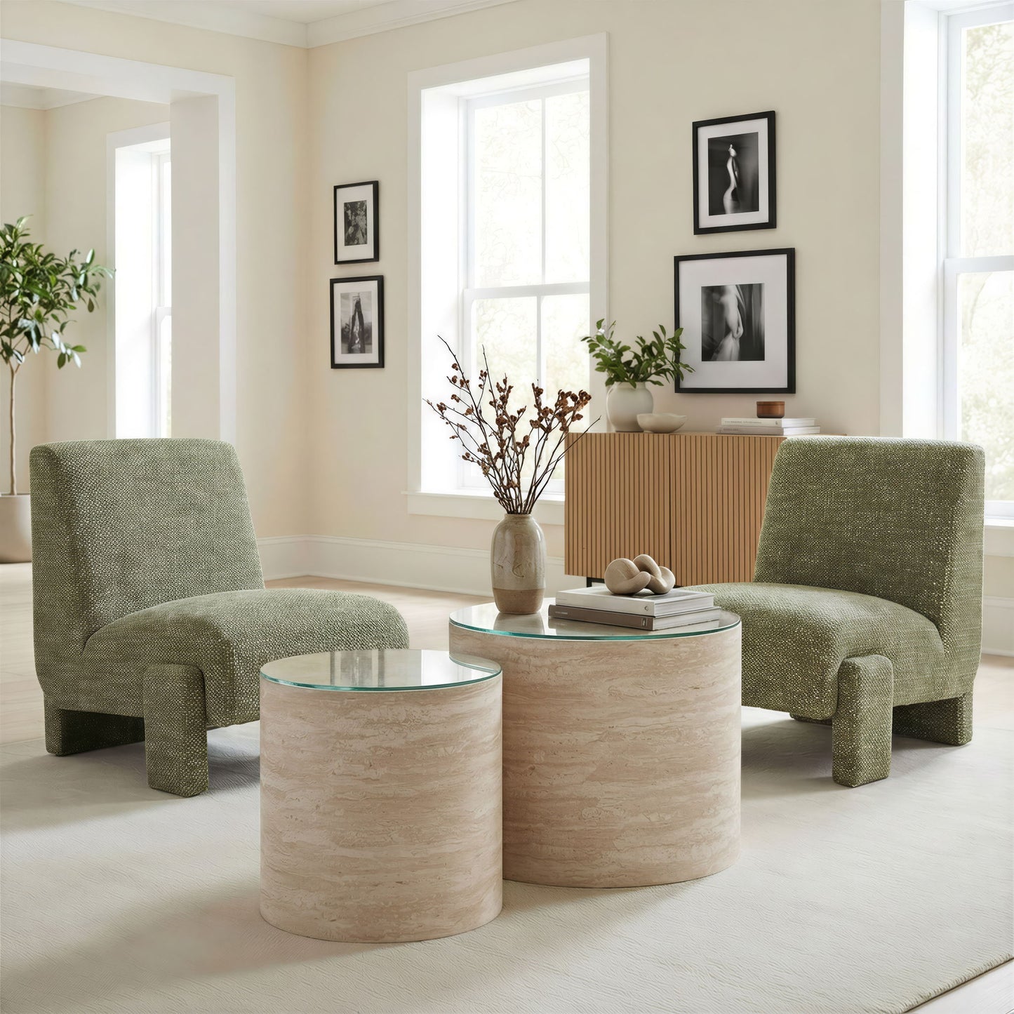 Orleen - Accent Chair - Checker Green
