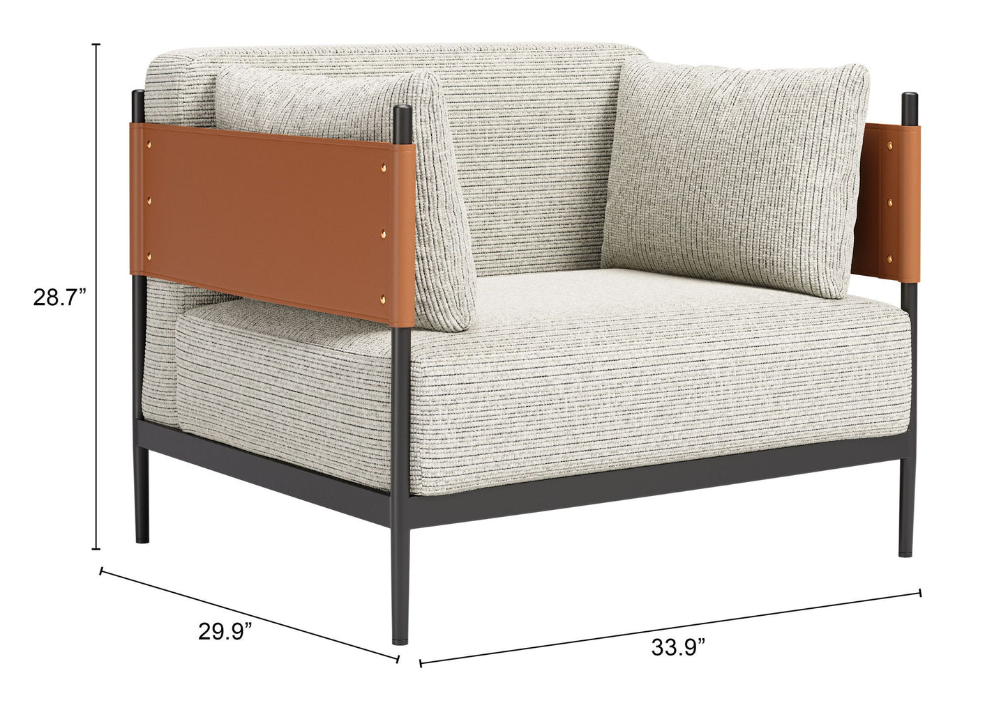 Stirbe - Armchair - Gray