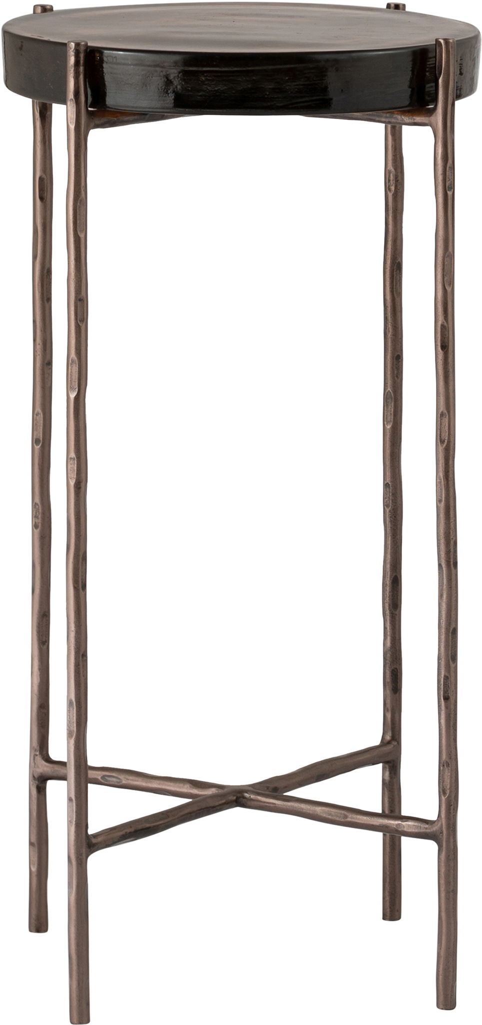 Vetra - Iron Base Bunching End Table - Bronze