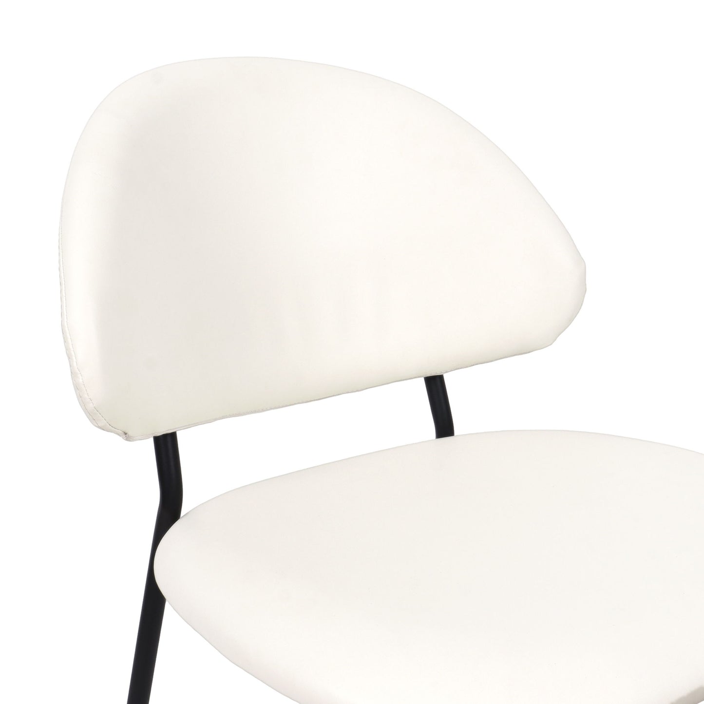 Manhattan Haven - Vegan Leather Metal Side Chair (Set of 4)