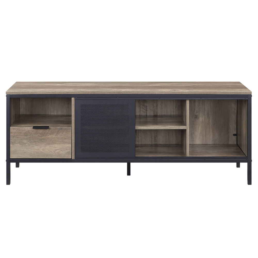 Nantan - 21" TV Stand - Rustic Oak & Black