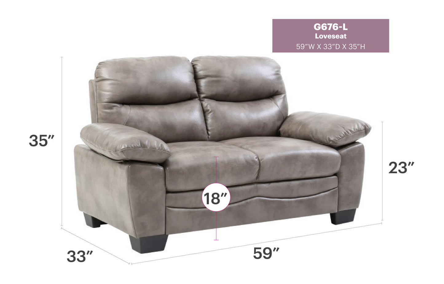 Glory Furniture - Marta - Loveseat