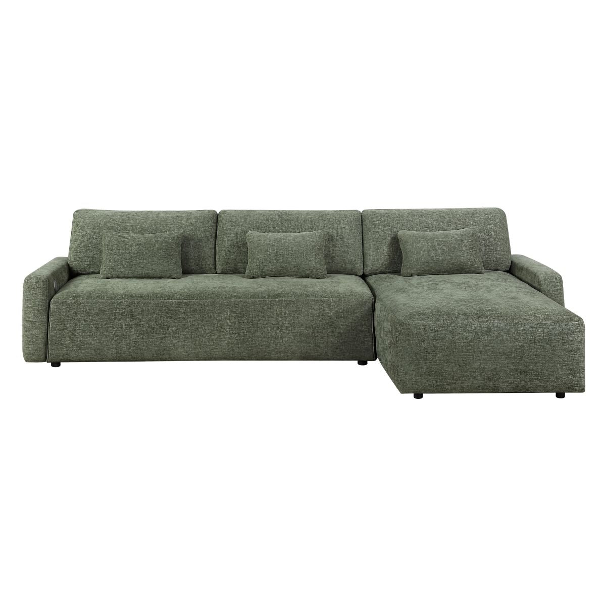 Cumulus 2-Piece Sectional with Convertible Queen Sleeper and Right Side Chaise