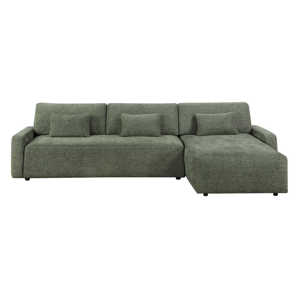 Cumulus 2-Piece Sectional with Convertible Queen Sleeper and Right Side Chaise