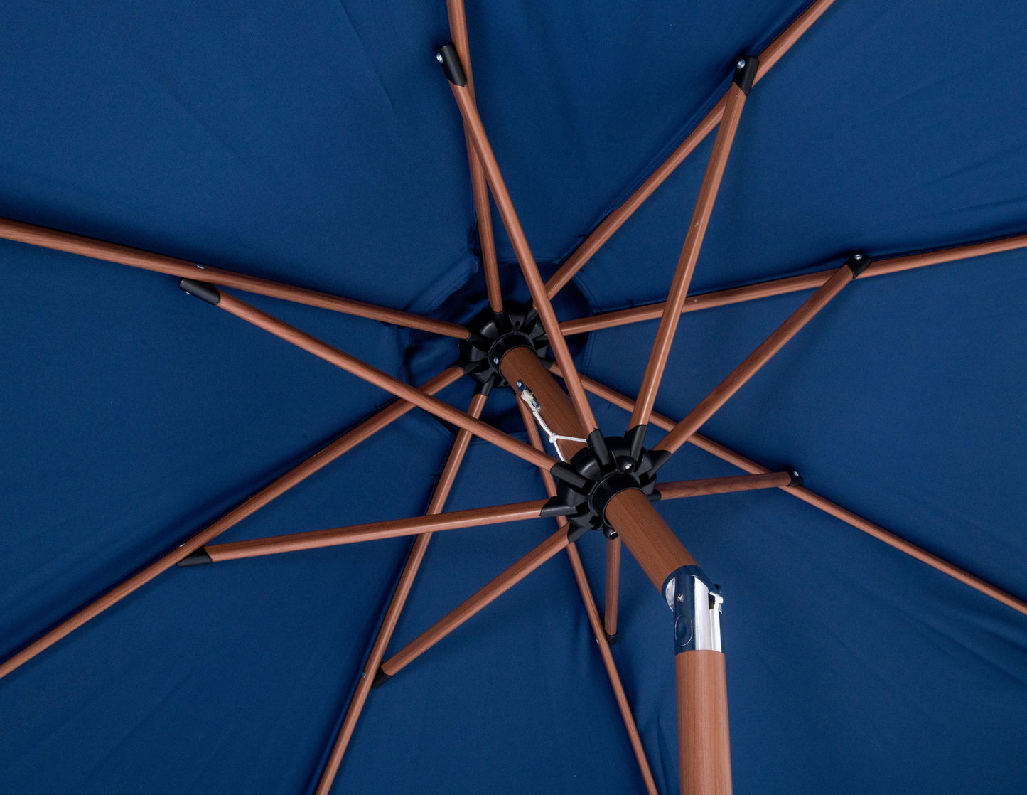 Amalfi - Patio Umbrella - White Base / Light Brown Pole