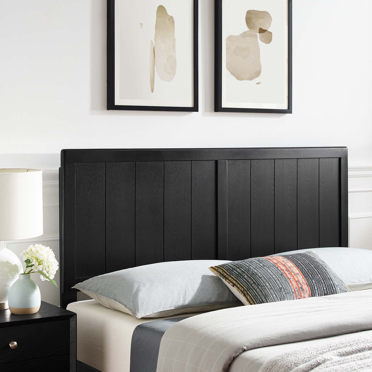 Robbie Wood Headboard - Twin, Black