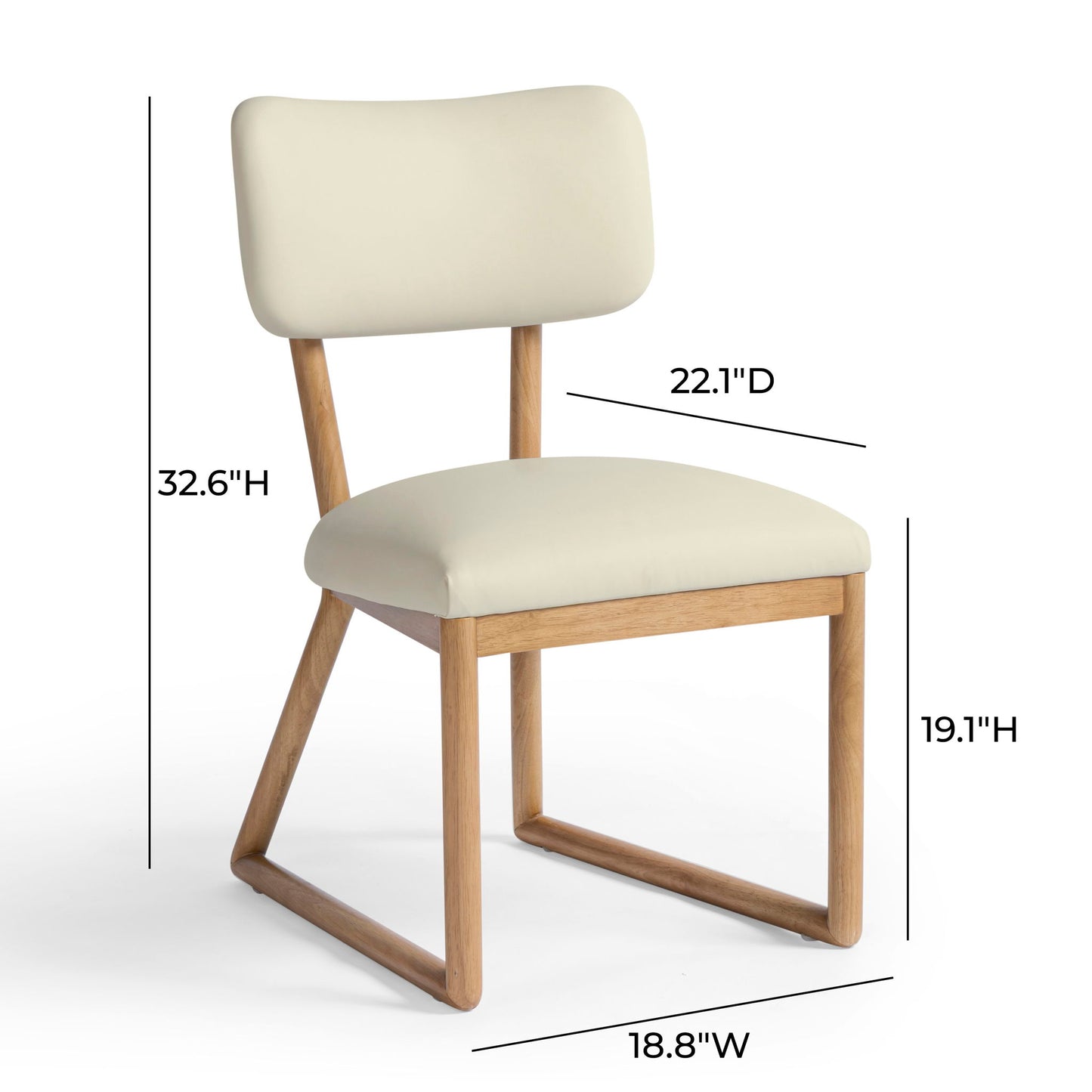 Bobbie - Performance Upcycled Fabric Dining Chair