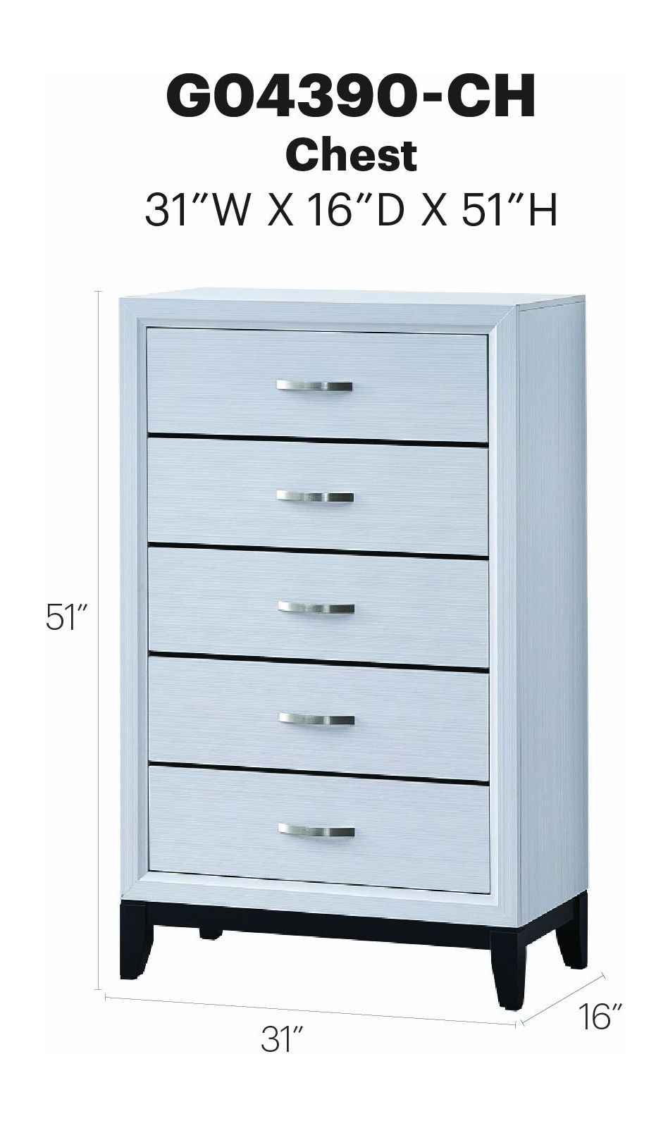 Glory Furniture - Glasgow - Chest