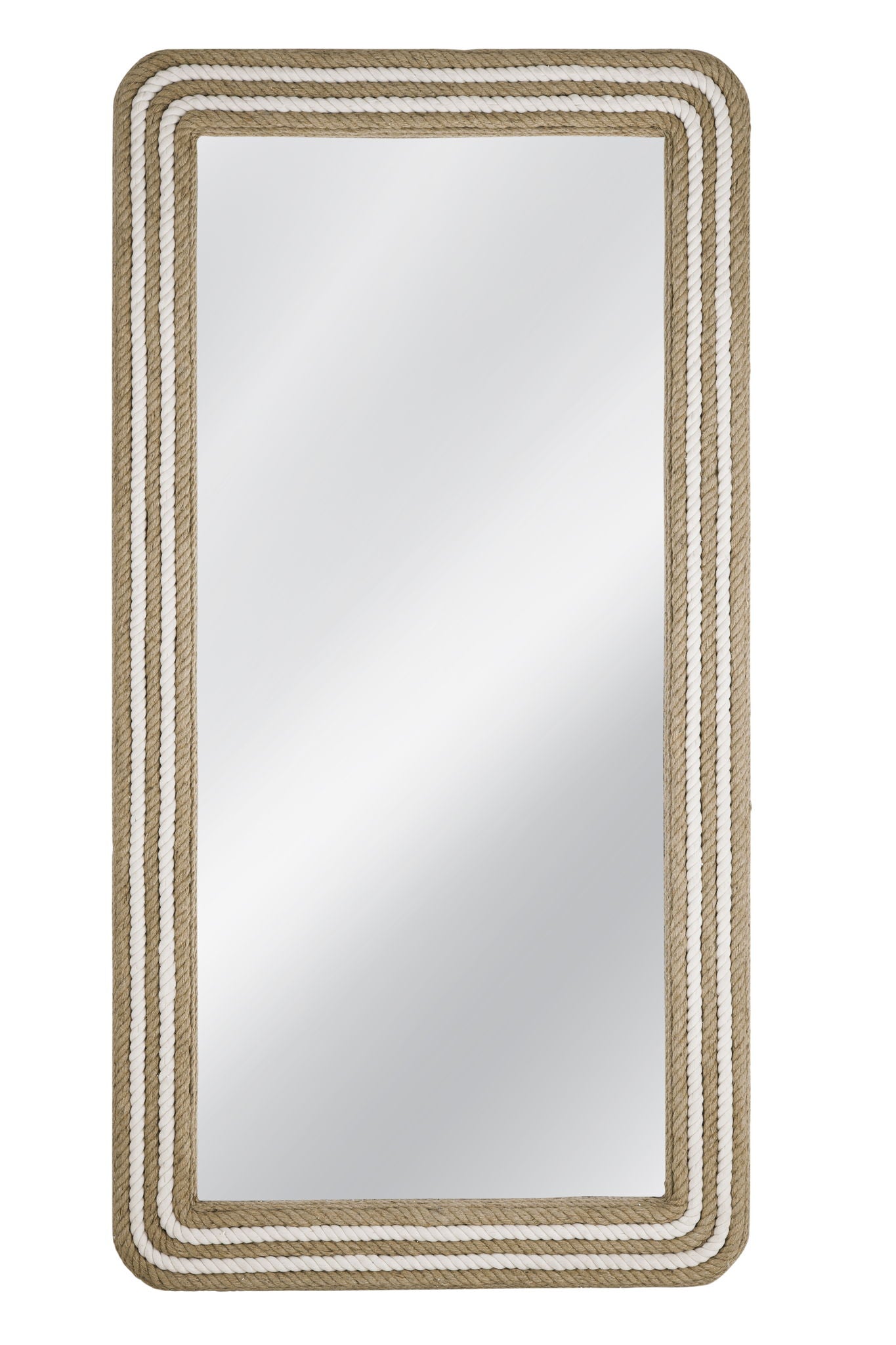 Kiko - Floor Mirror - White / Natural