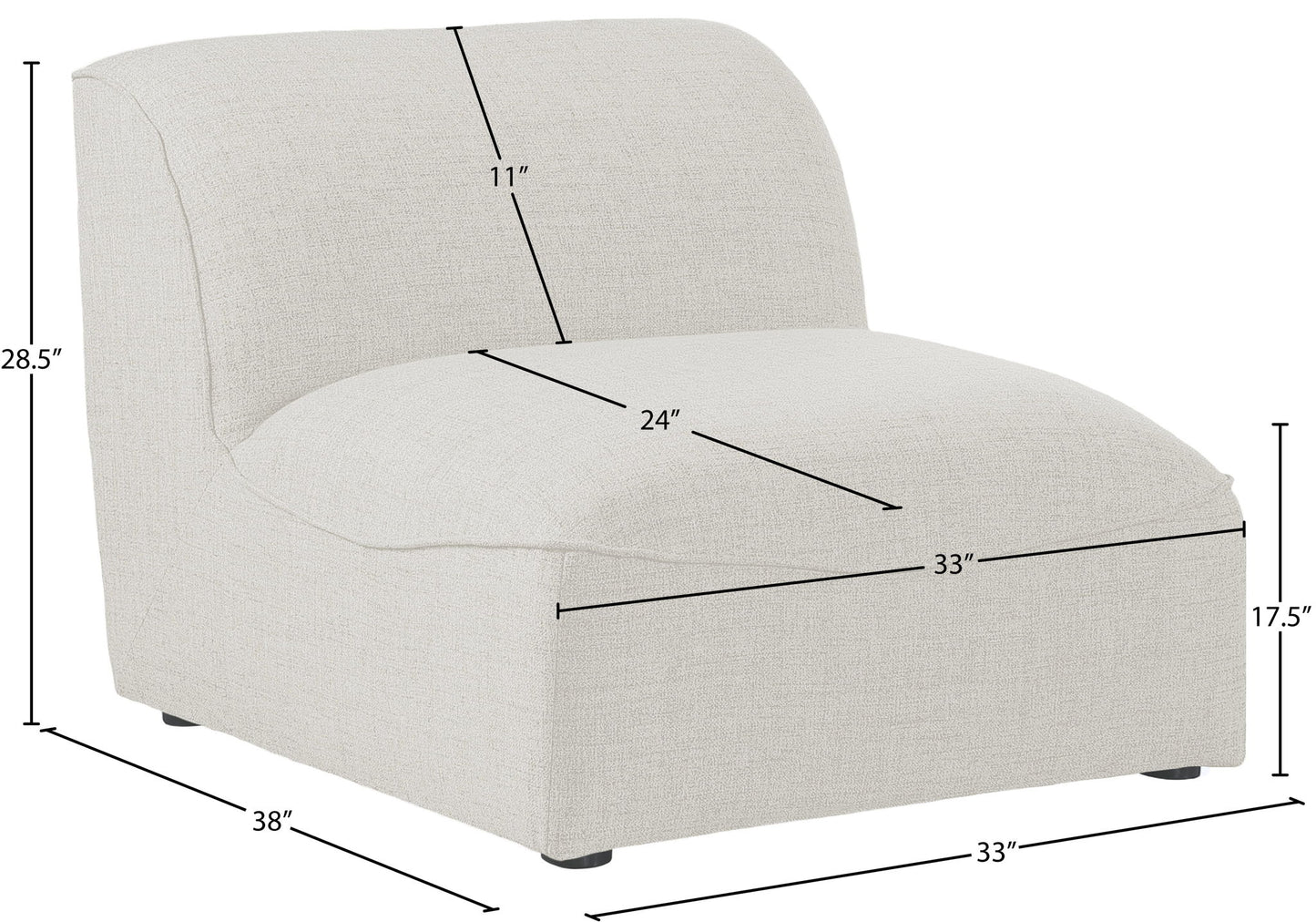 Miramar - Armless Chair