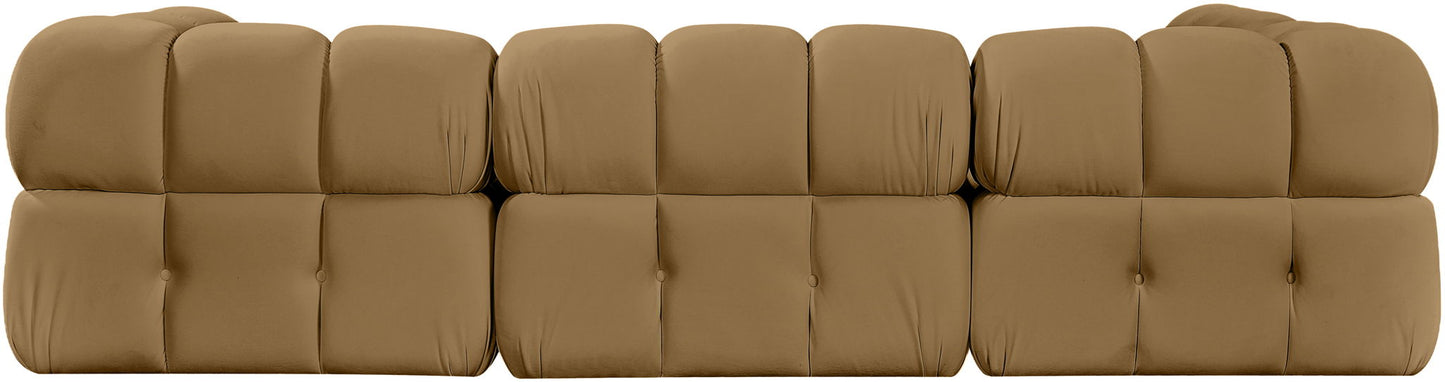 Orin - Fabric Velvet 4 Piece Modular Sectional