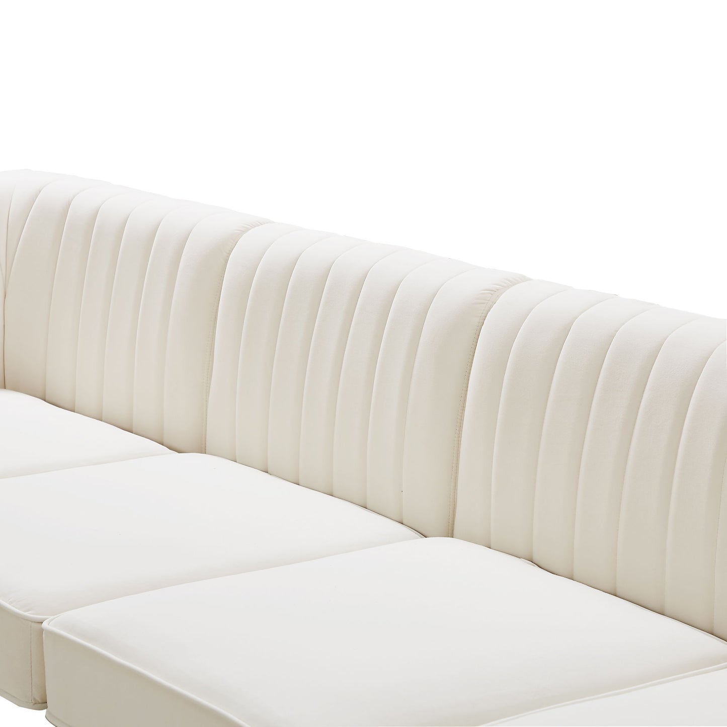 Alina - 8 Piece Velvet Modular Sectional