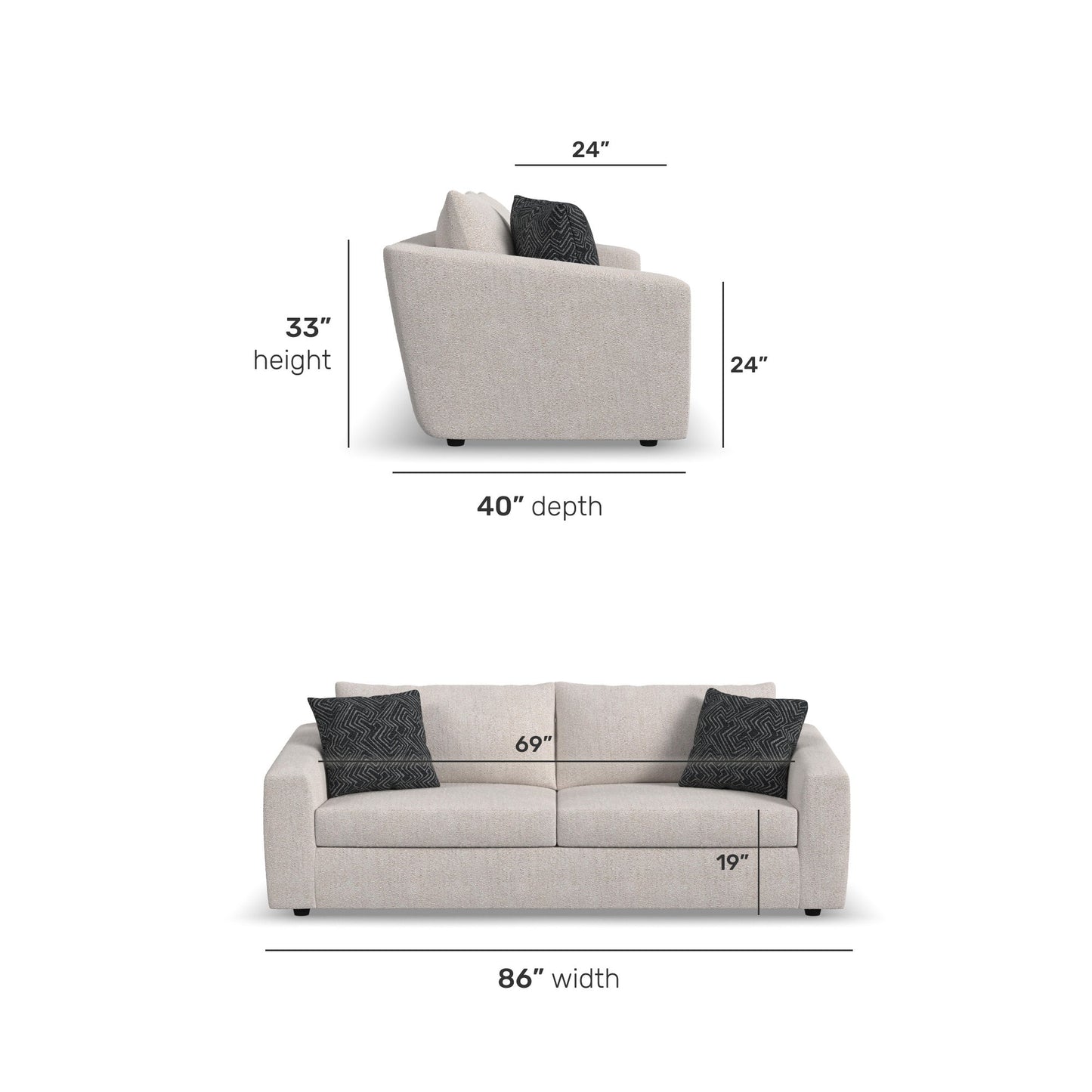 Knox - Fabric Sofa