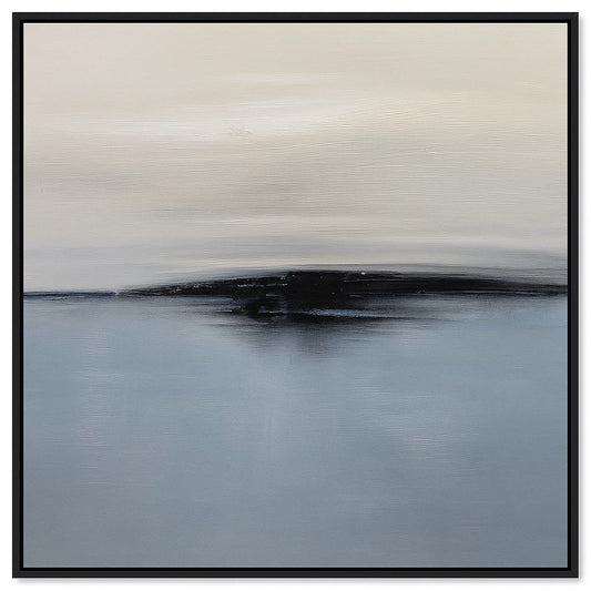 Framed Canvas Stormy Sky - Black