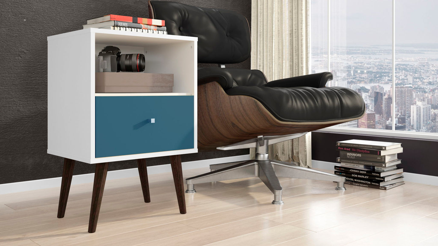 Manhattan Liberty - Nightstand Wtth White Frame