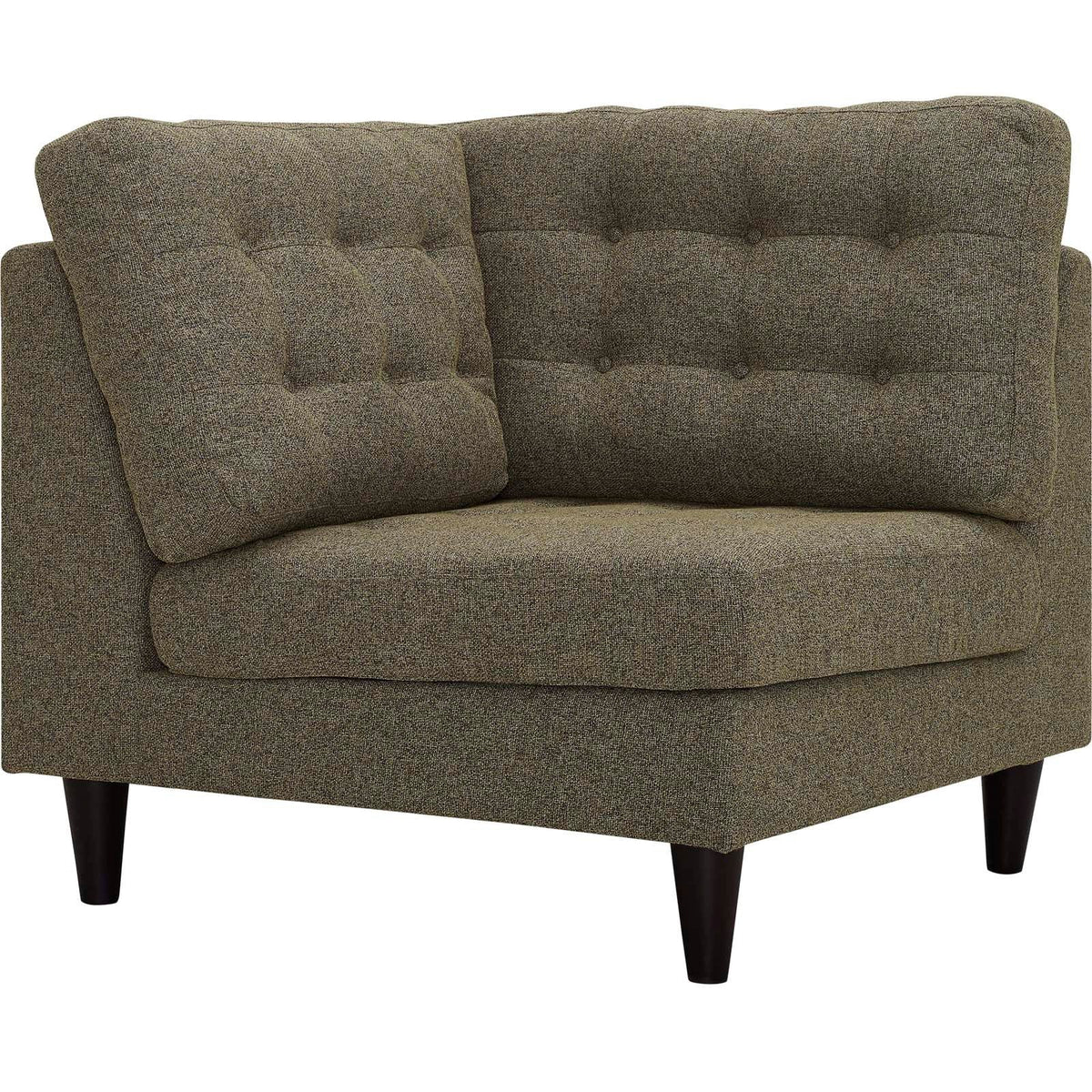 Empress Upholstered Fabric Corner Sofa - Oatmeal