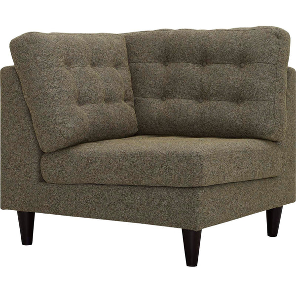 Empress Upholstered Fabric Corner Sofa - Oatmeal