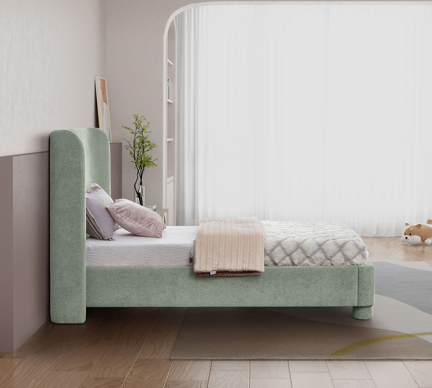 Penny - Chenille Fabric Bed