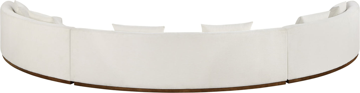 Avanti - Chenille Fabric Upholstered 3 Piece Modular Sectional