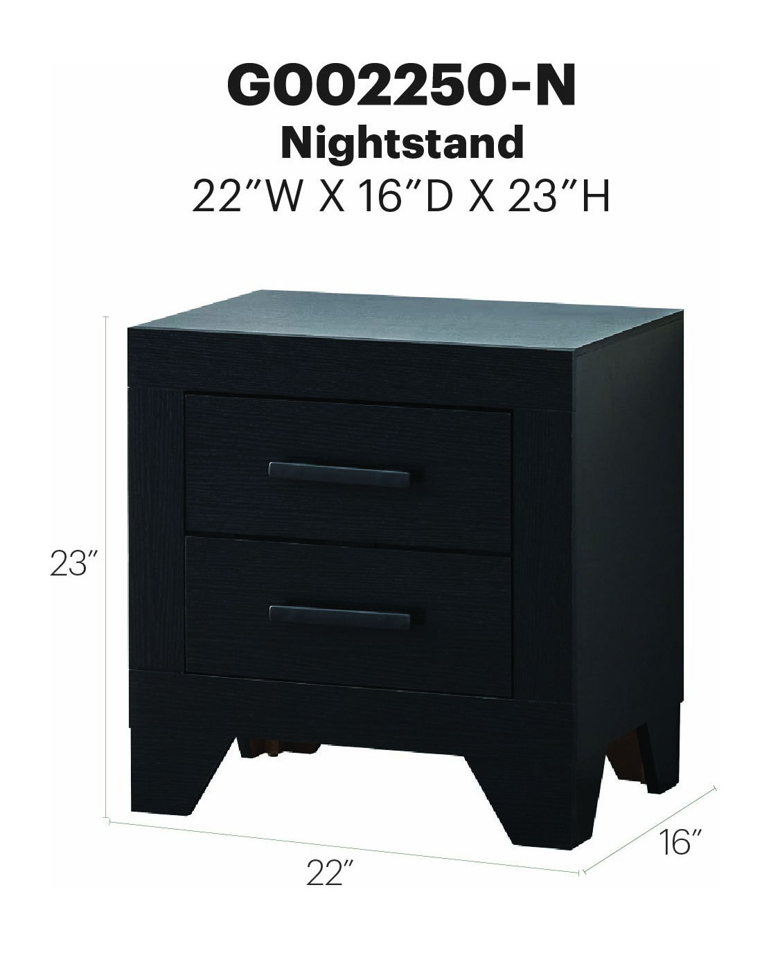 Glory Furniture - Plano - Nightstand