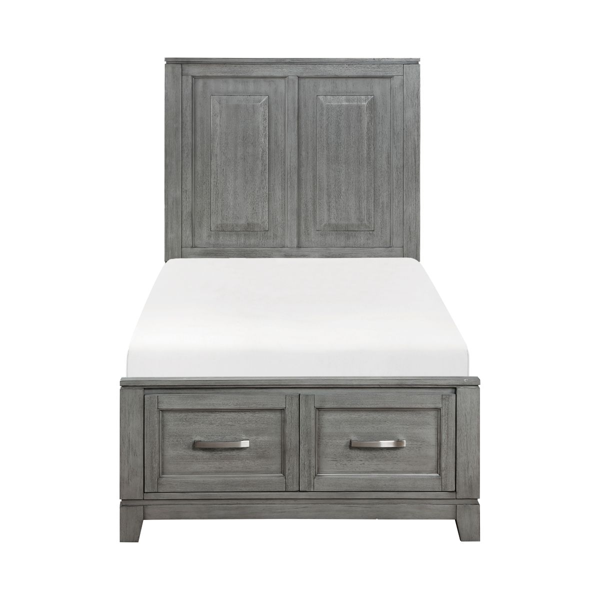 Garretson Twin Platform Bed with Footboard Storage