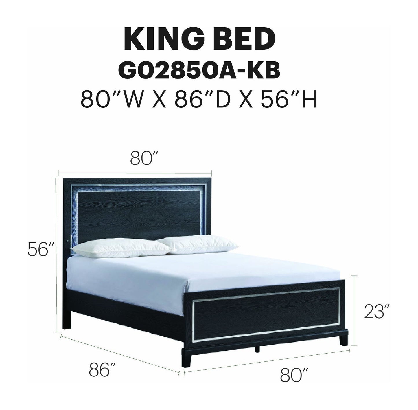 Livingston - King Bed - Black
