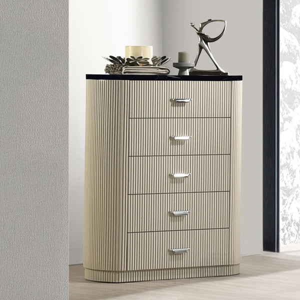 Travonte - Chest - Gray / Beige