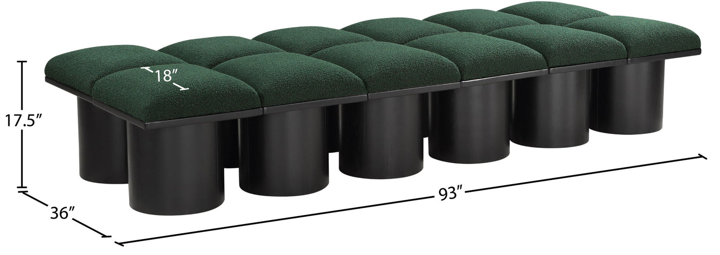 Pavilion - 12 Piece Modular Bench With Black Base