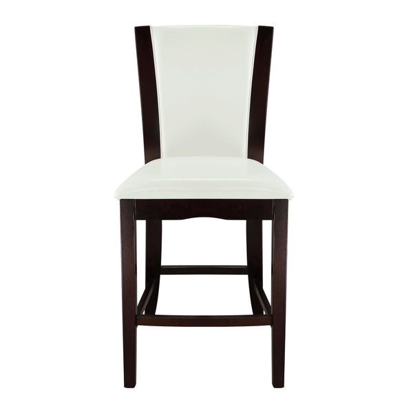 Daisy Counter Height Chair, White Bi-Cast Vinyl