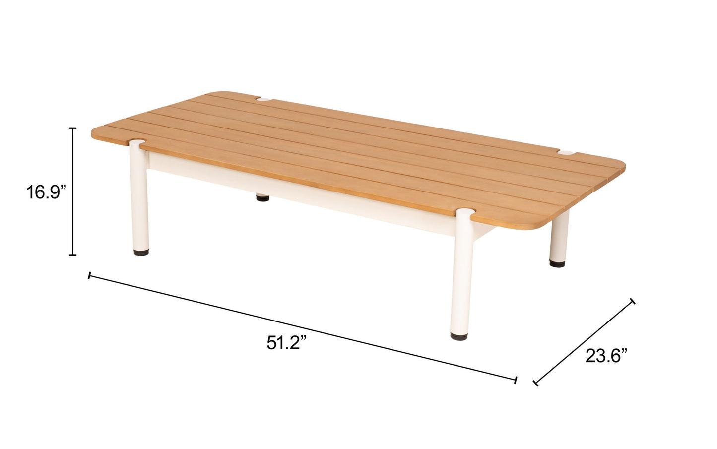 Lychee - Coffee Table - Natural / White