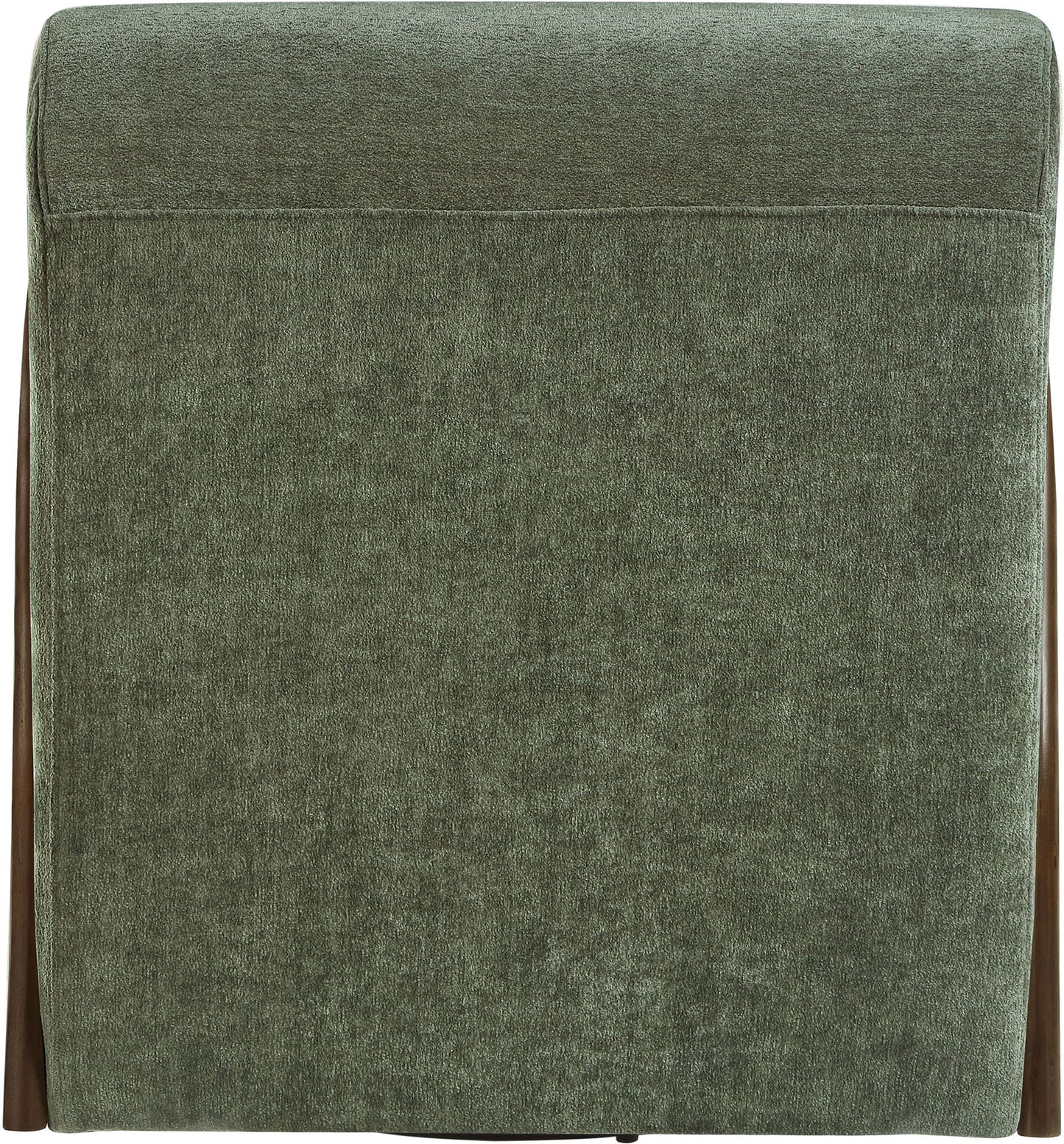 Neria - Chenille Fabric Upholstered Swivel Accent Chair - Painted Brown Base