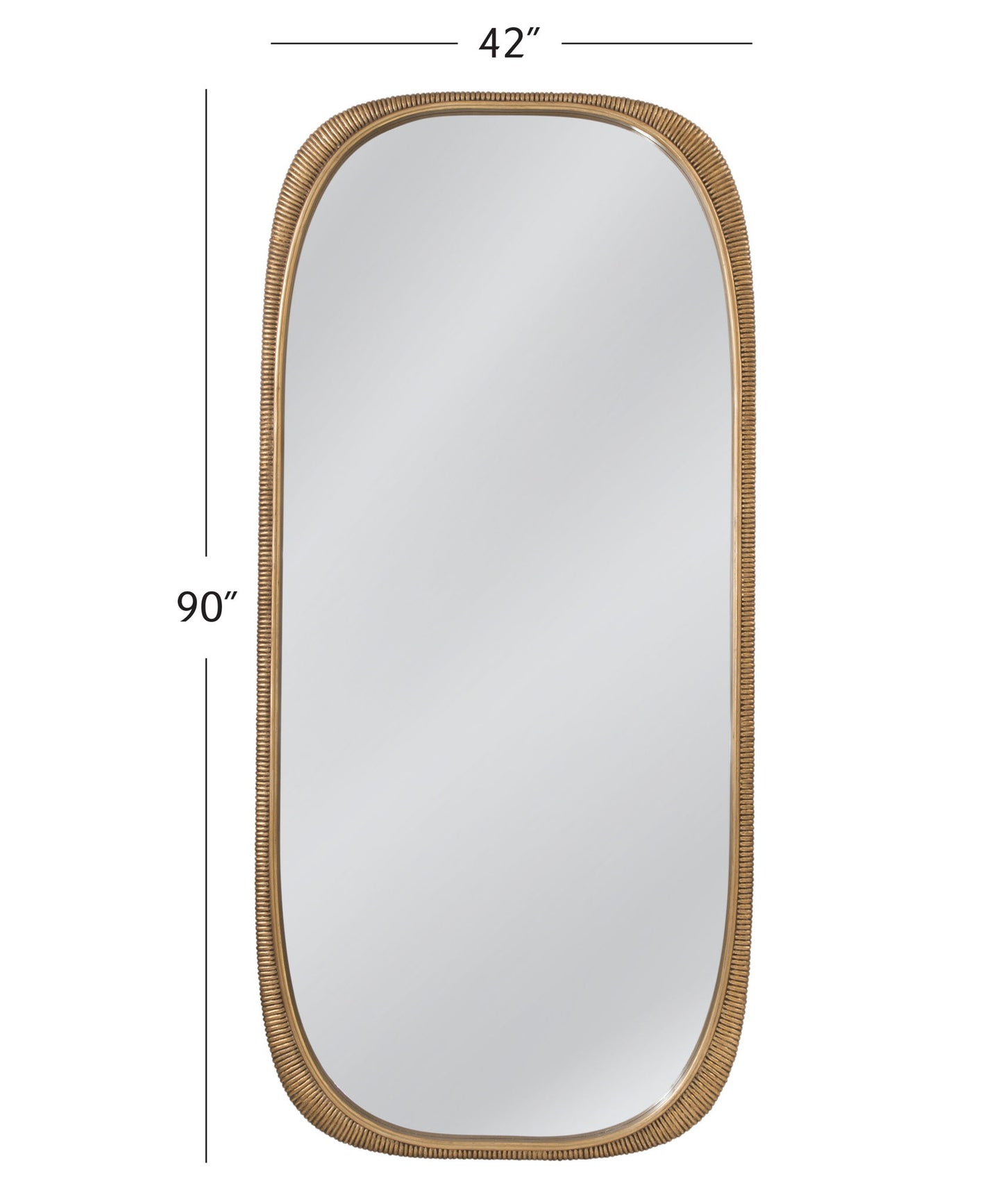 Malton - Floor Mirror - Ant Gold