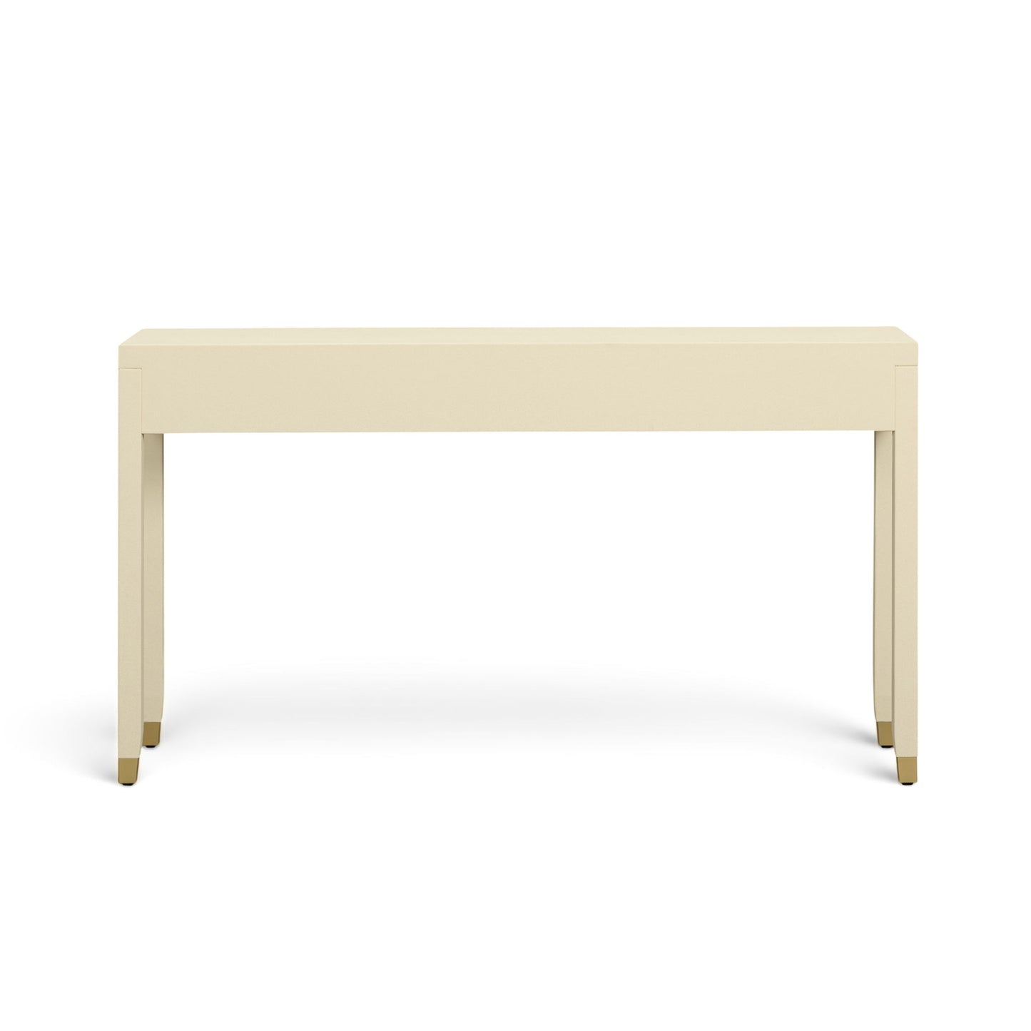 Dani - Faux Shagreen 2-Drawer Console Table - Cream