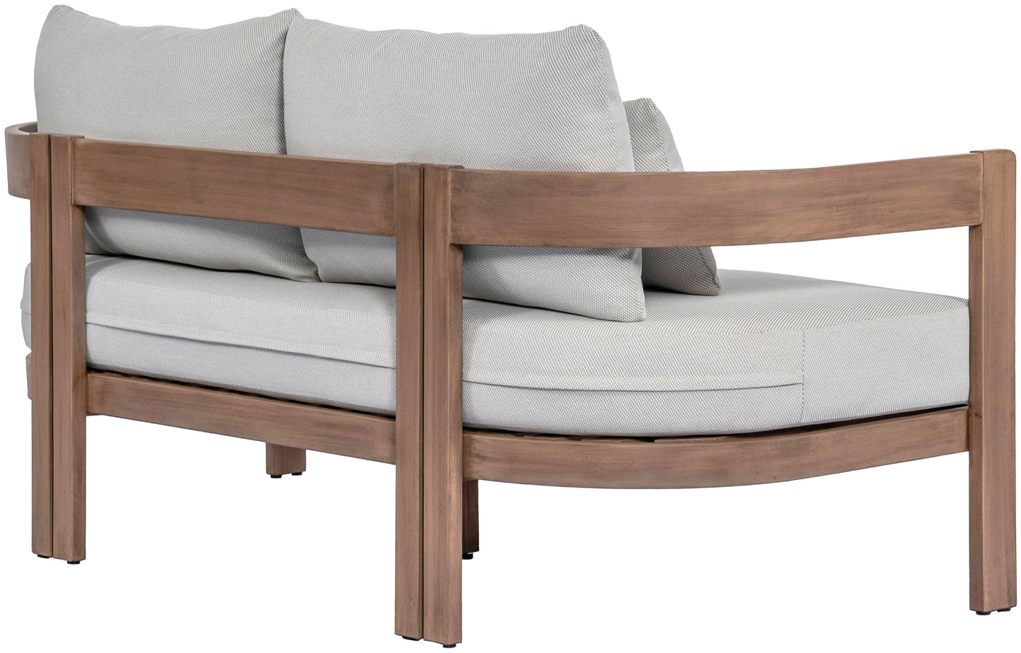 Newport - Water Resistant Fabric 65" Upholstered Outdoor Patio Loveseat