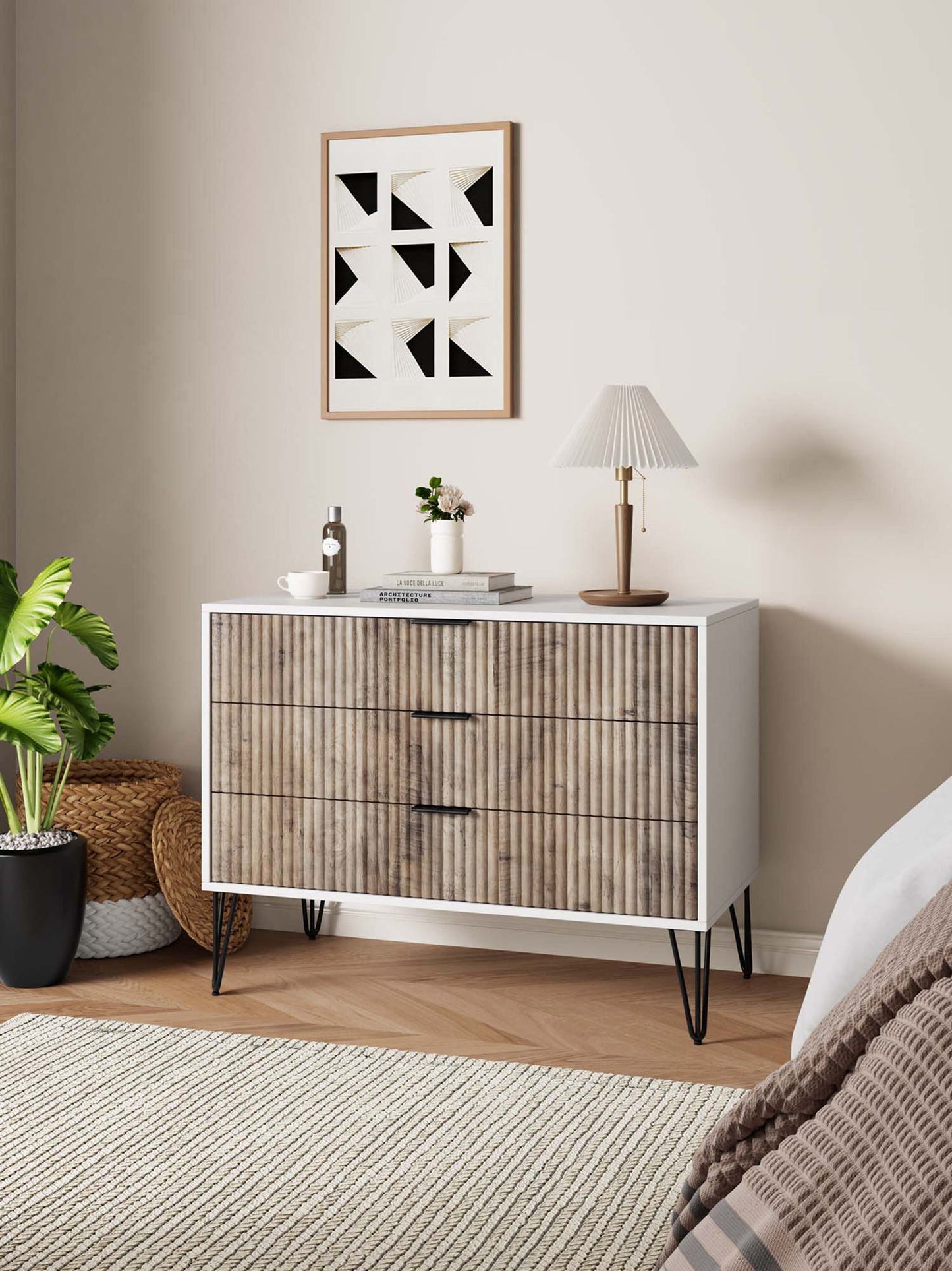 Dumbo - Dresser - Rustic Gray And White