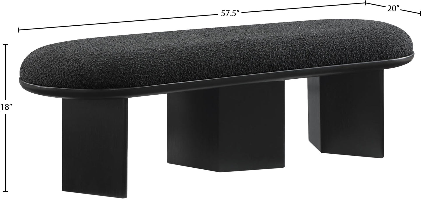 Wilshire - Bench With Black Base