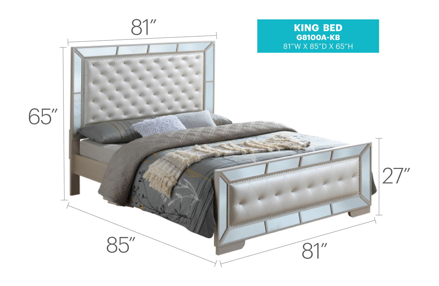 Glory Furniture - Hollywood Hills - Bed