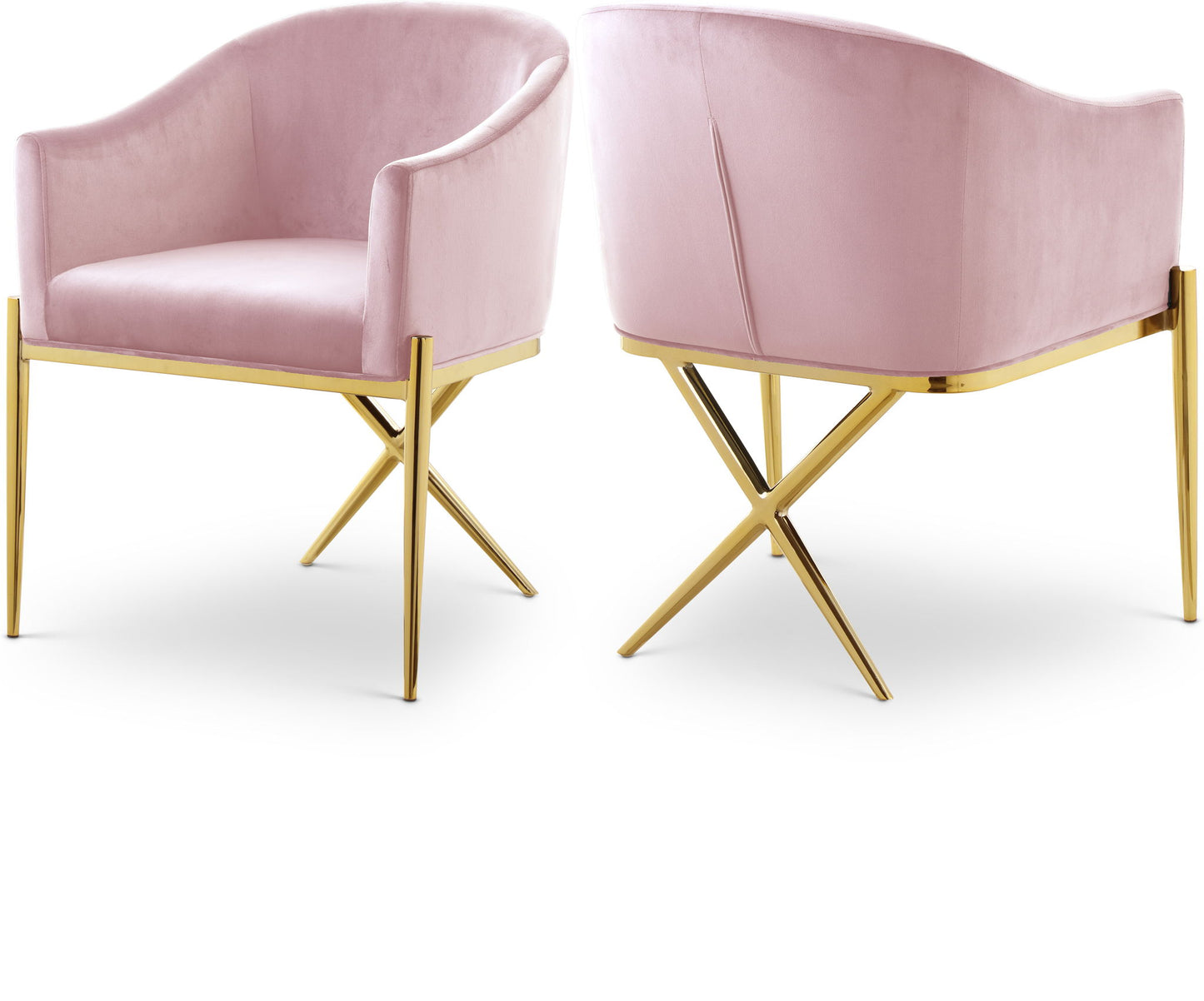 Xavier - Dining Chair with Gold Legs
