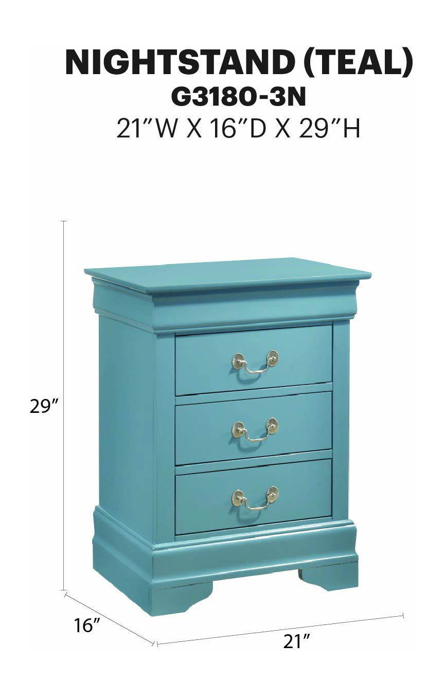 Glory Furniture - Louis Phillipe - Nightstand