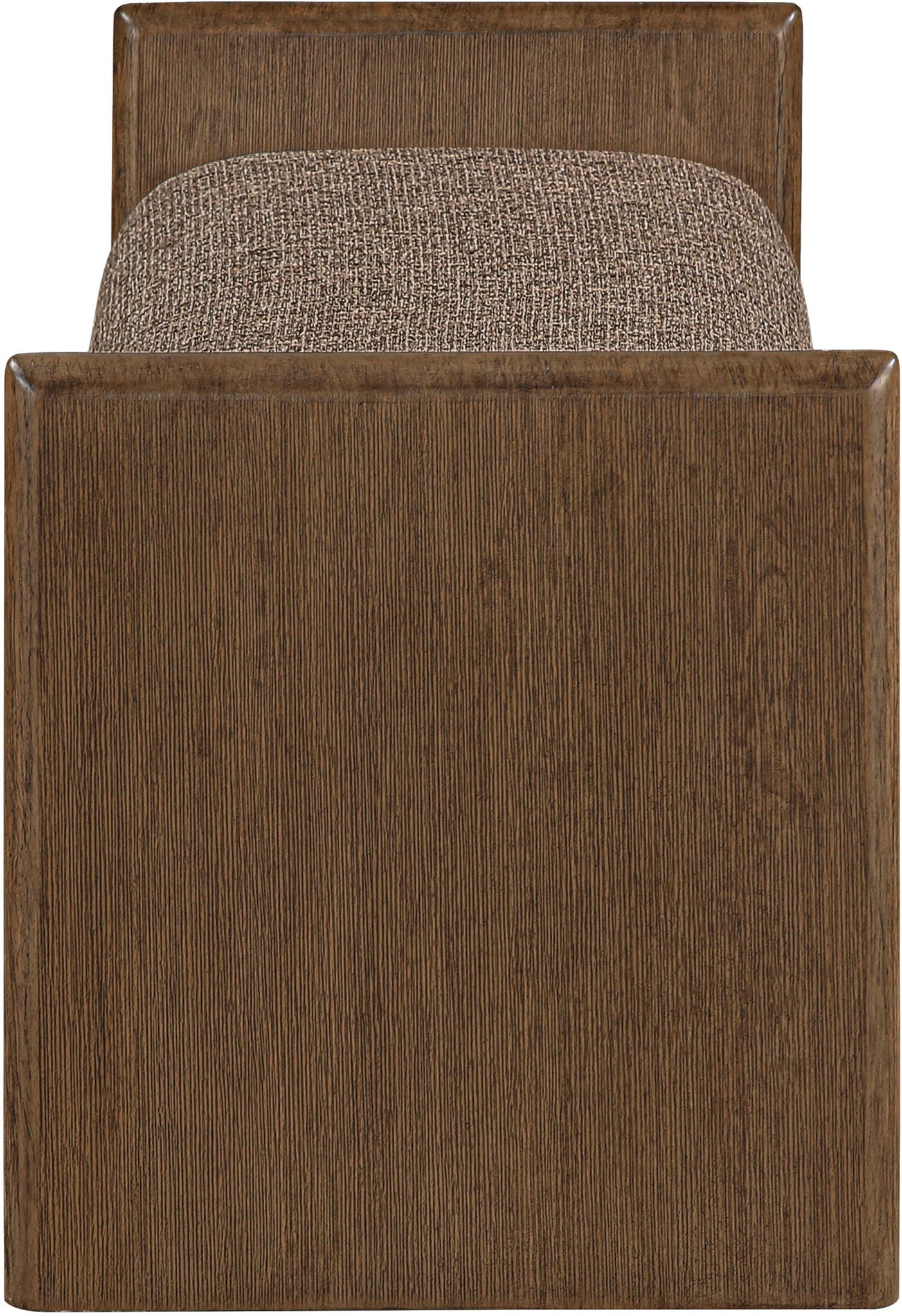 Hickory - Fabric Upholstered Bench - Brown Frame