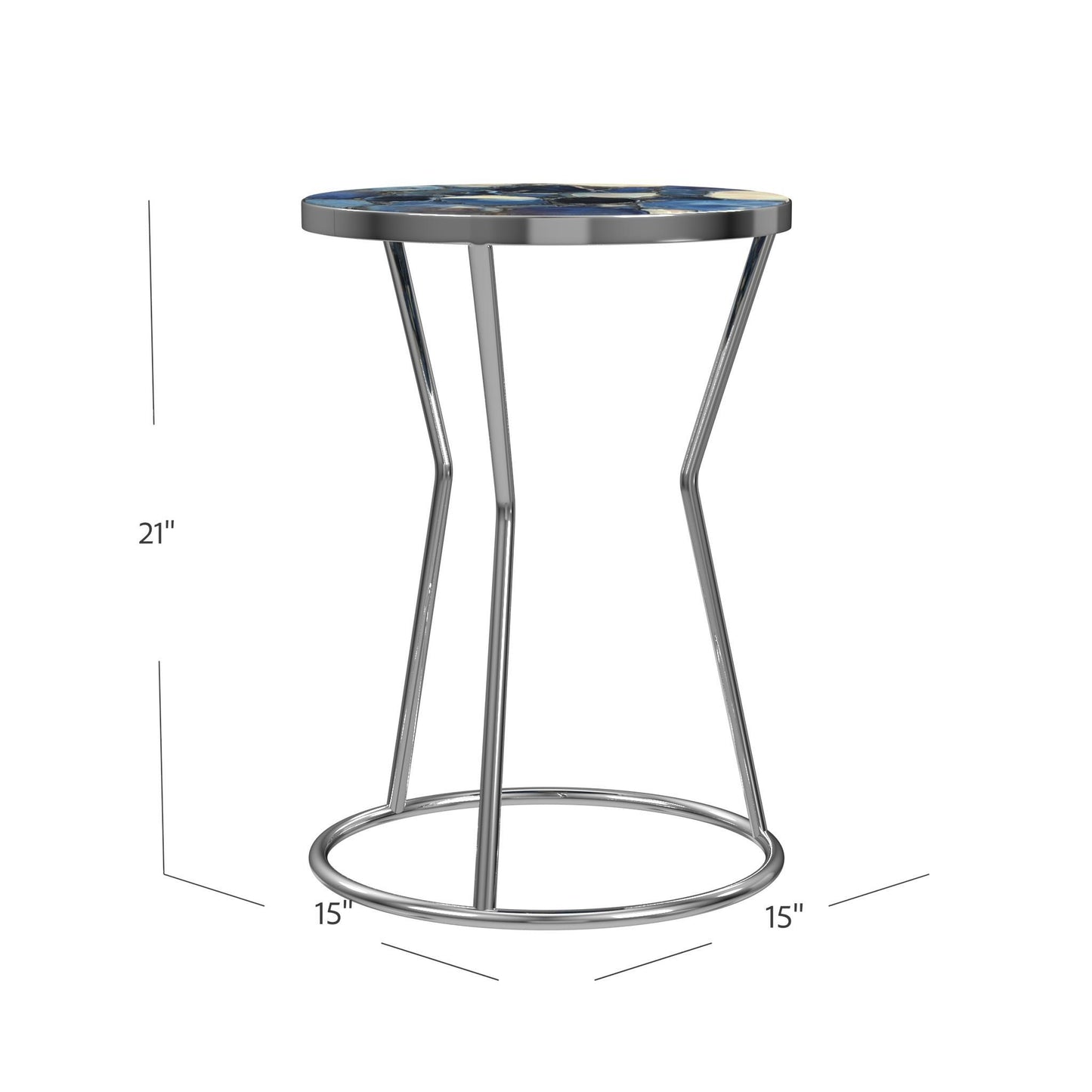 Lauer - Accent Table - Silver