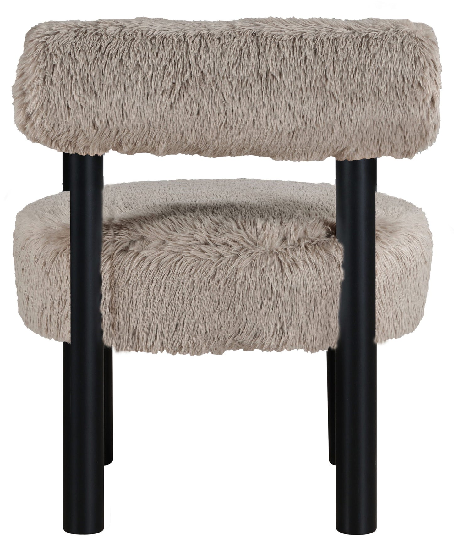Ambre - Vegan Shearling Fabric Upholstered Accent Chair