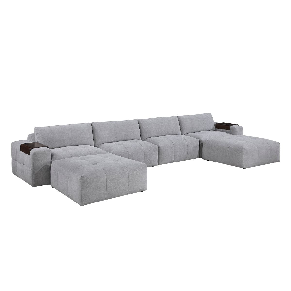 Tidal 6-Piece Modular Sectional with Two Ottomans