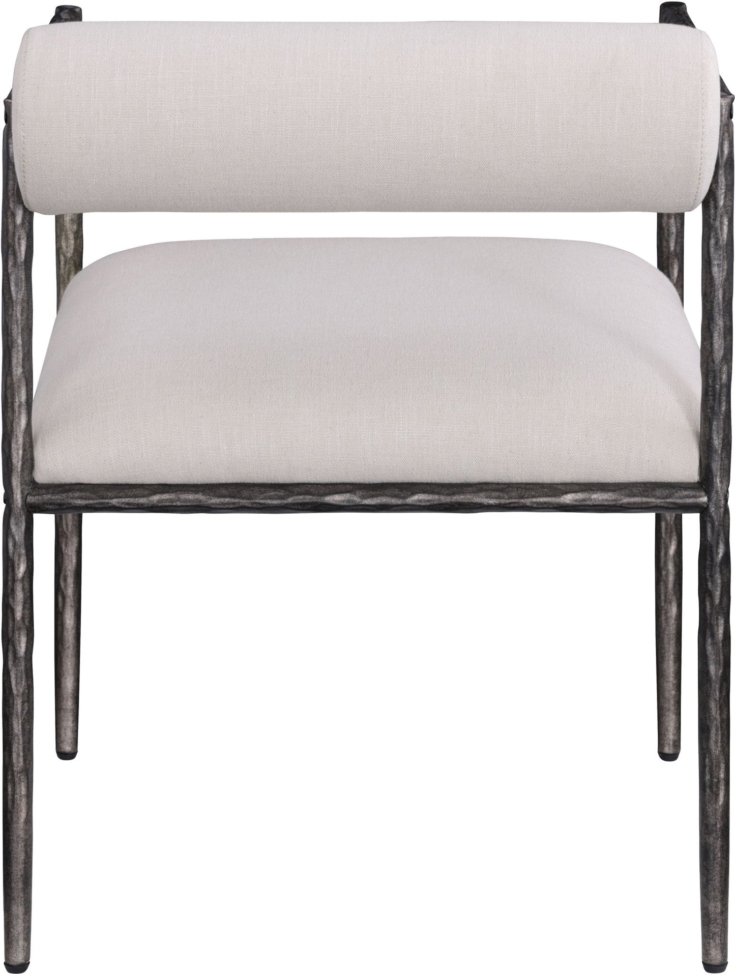Axis - Linen Textured Beige Fabric Upholstered Dining Chair (Set of 2)