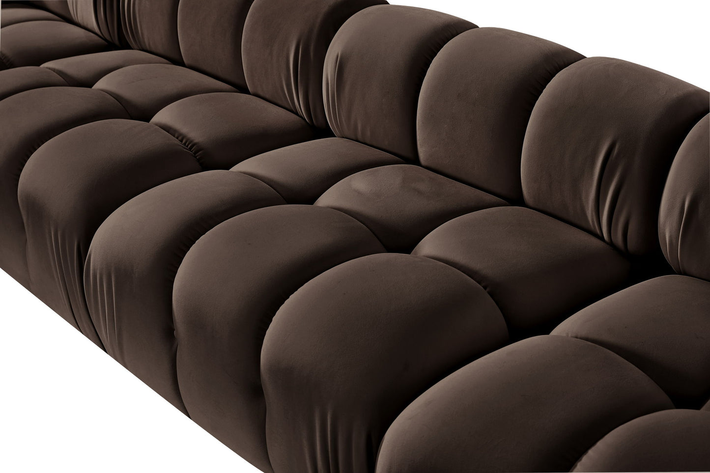 Orin - Velvet 5 Piece Modular Sectional