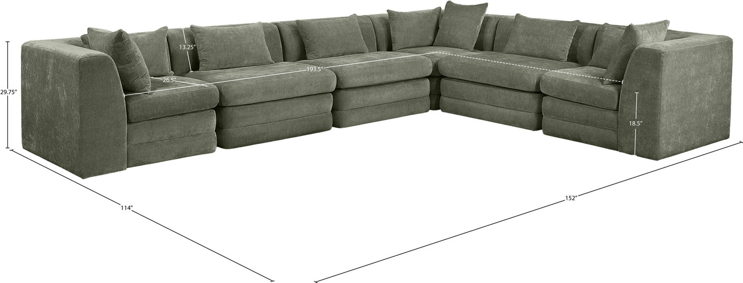 Stellar - 6 Piece Upholstered Modular Sectional
